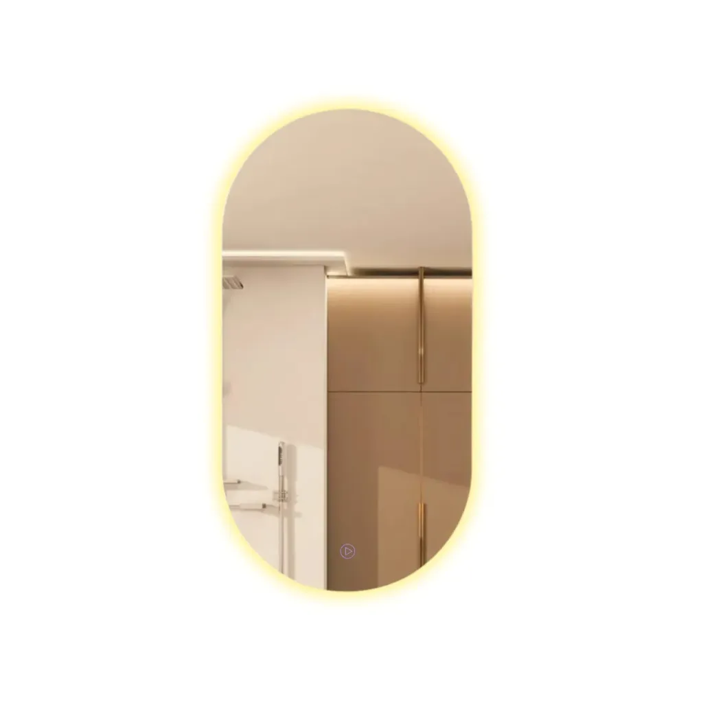 GPL0861 BEELEE ESPEJO C/LUZ ECLIPSE - LUZ CALIDA (OVALADO) - 45x90cm