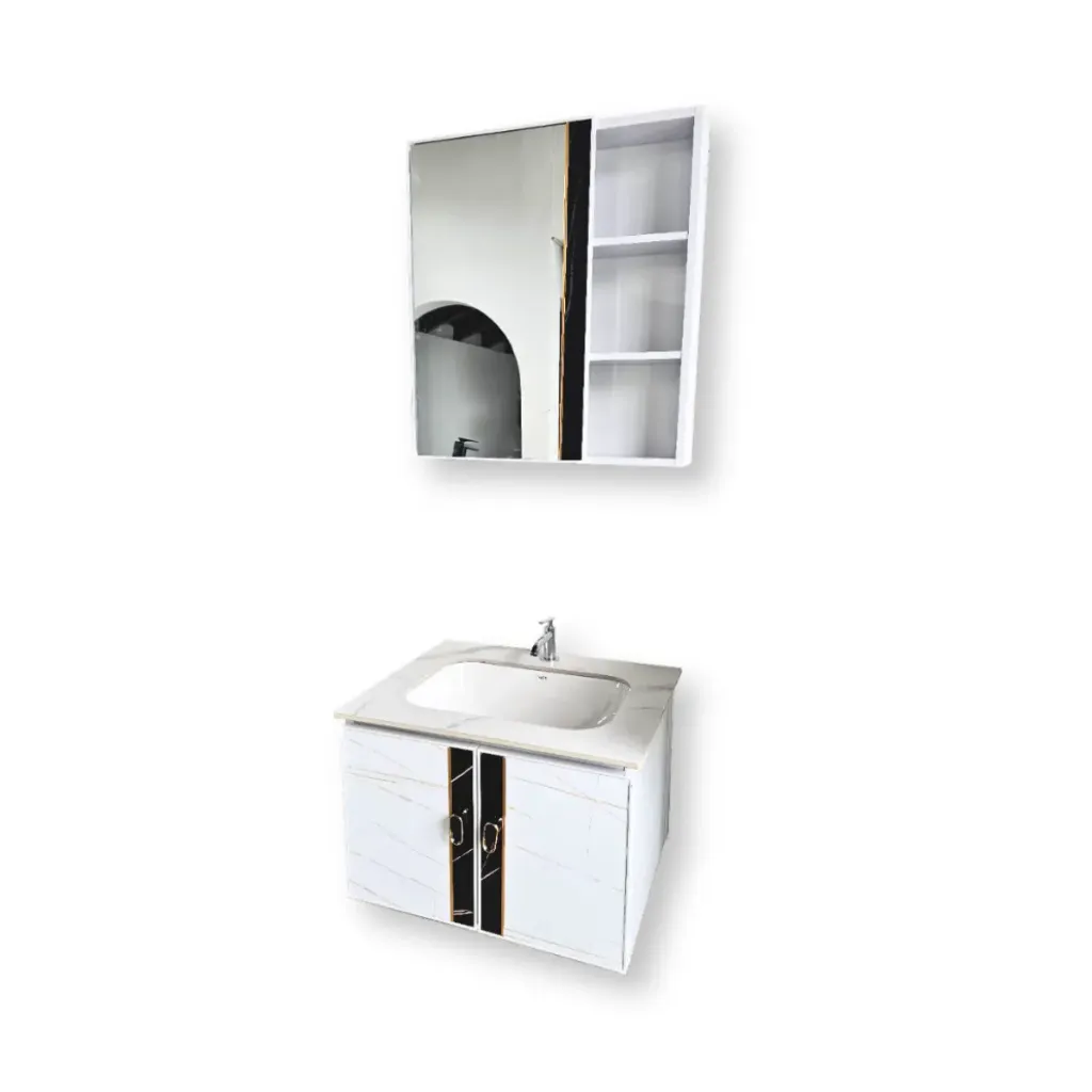 GPL0866 IMES MUEBLE P/BAÑO BLANCO (MUEBLE+GABINETE+LAVAMANOS) NB333 BLANCO/WHITE