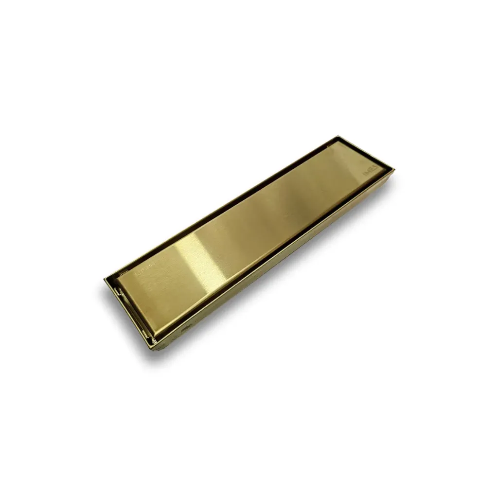 GPL0874 IMES REJILLA LINEAL 2 EN 1 (30X8) CM DORADA - RECTANGULAR - GOLD
