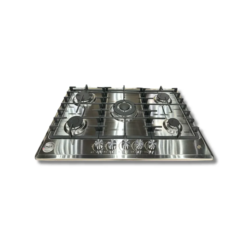 GPL0890 BEELEE ENCIMERA VIENA 76 GAS - 5Q PLATA (SILVER) INOX