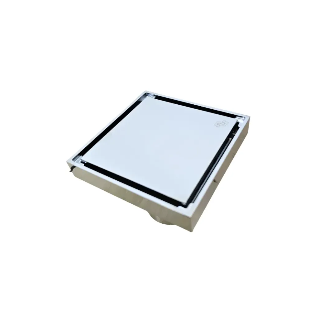 GPL0909 BEELEE REJILLA LINEAL APULIA SILVER (10X10CM) - CROMADA