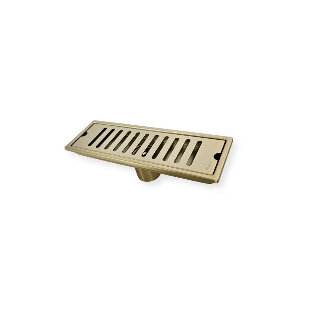 GPL0912 BEELEE REJILLA LINEAL BUCCINO GOLD (30X10CM) - DORADO MATE