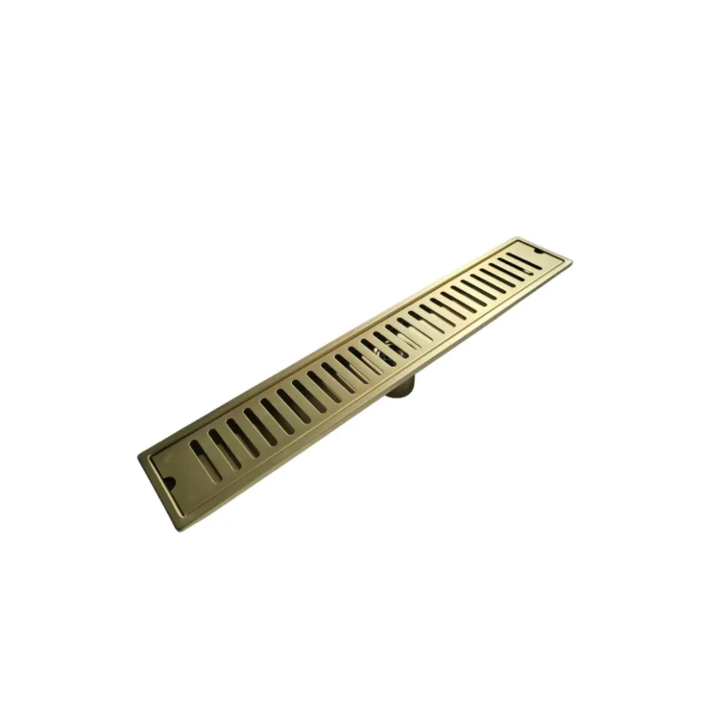 GPL0913 BEELEE REJILLA LINEAL TERAMO GOLD (60X10CM) - DORADO PULIDO