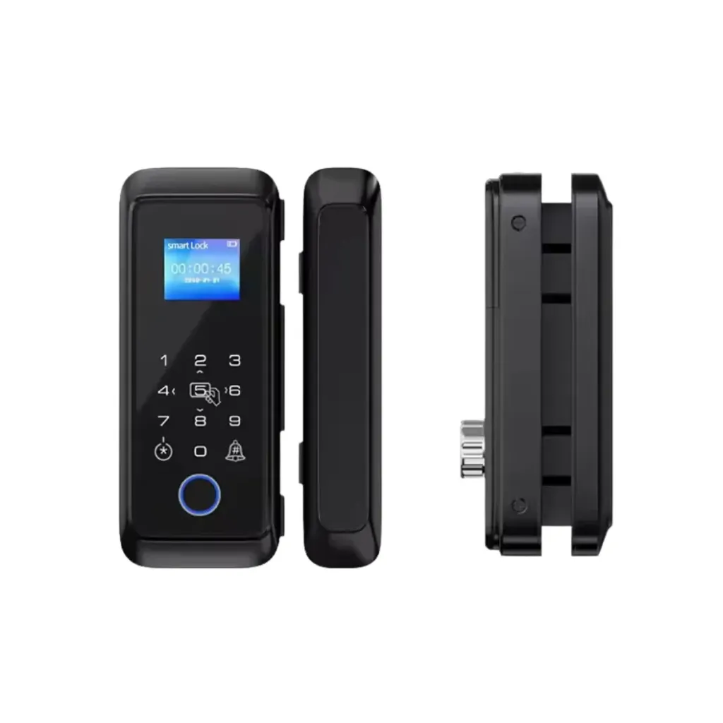 GPL0918 SAATEK CERRADURA SMARTH P/VIDRIO - NEGRO + KEYS