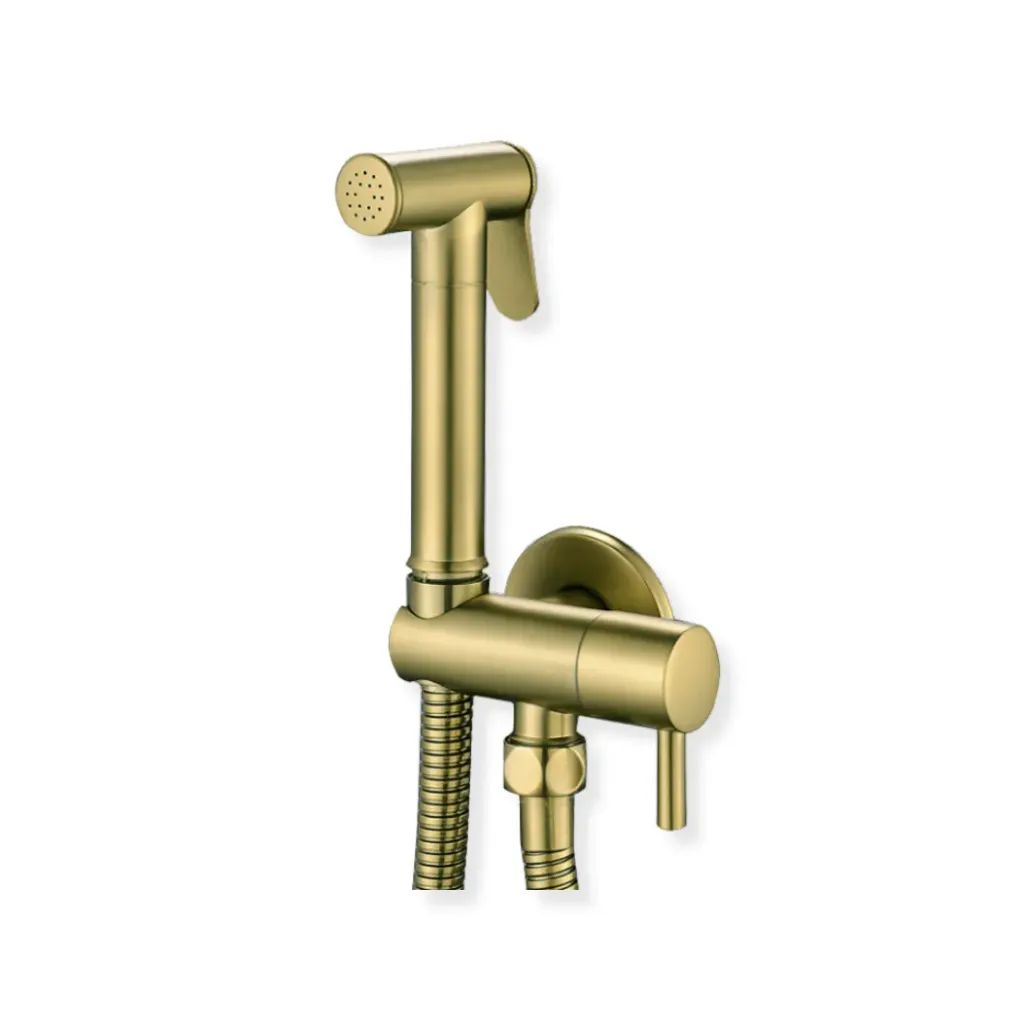 GPL0930 VITTA DUCHA TELEF. HIGIENE ORO MATE C/PISTOLA FRIA (106412)