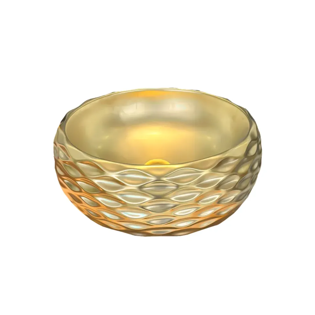 GPL0932 BEELEE LAVAMANOS GIORGIA GOLD MATT - REDONDO DORADO