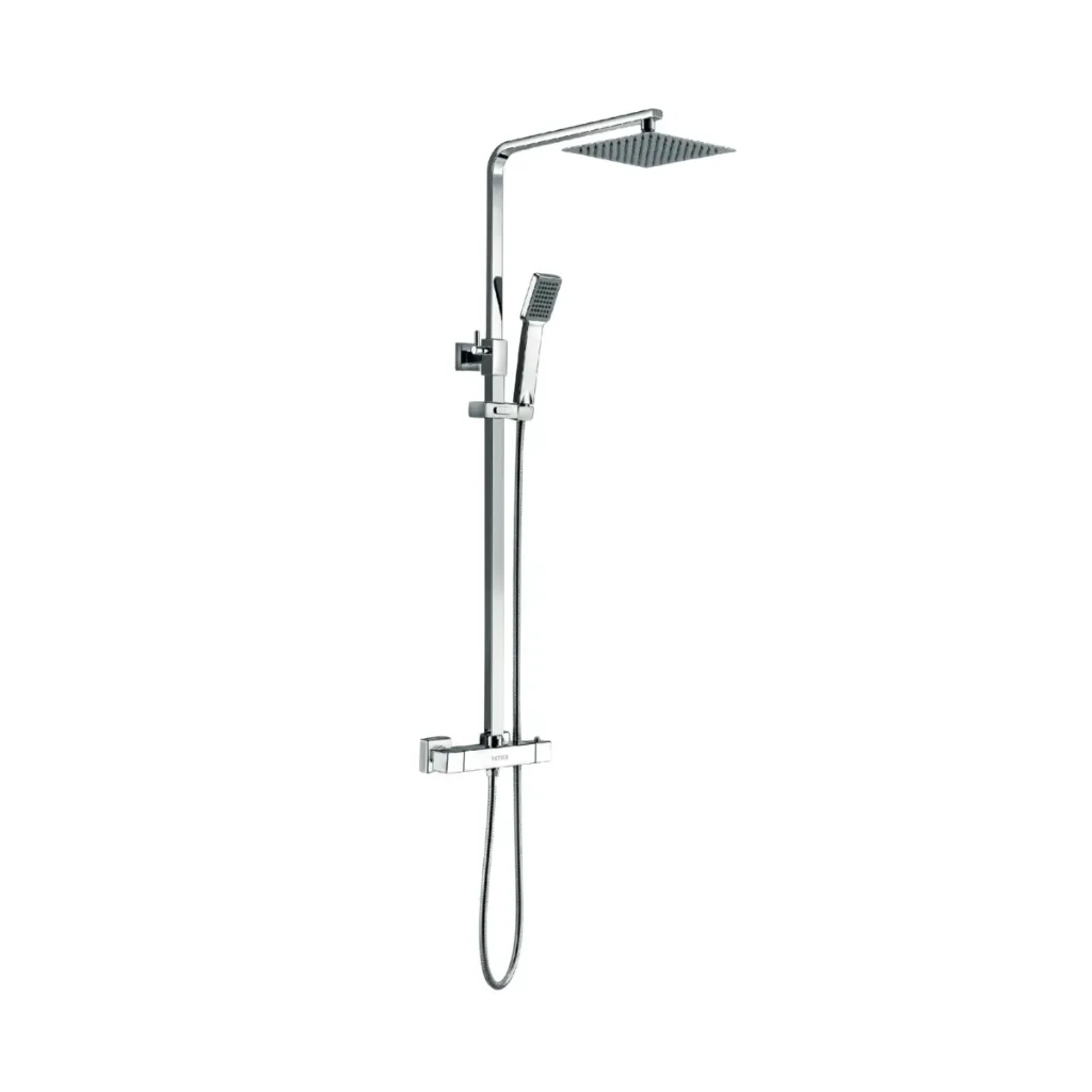 GPL0956 YETKA COLUMNA DUCHA TERMOSTATICA CUADRADA 2F - CROMADO(SILVER)