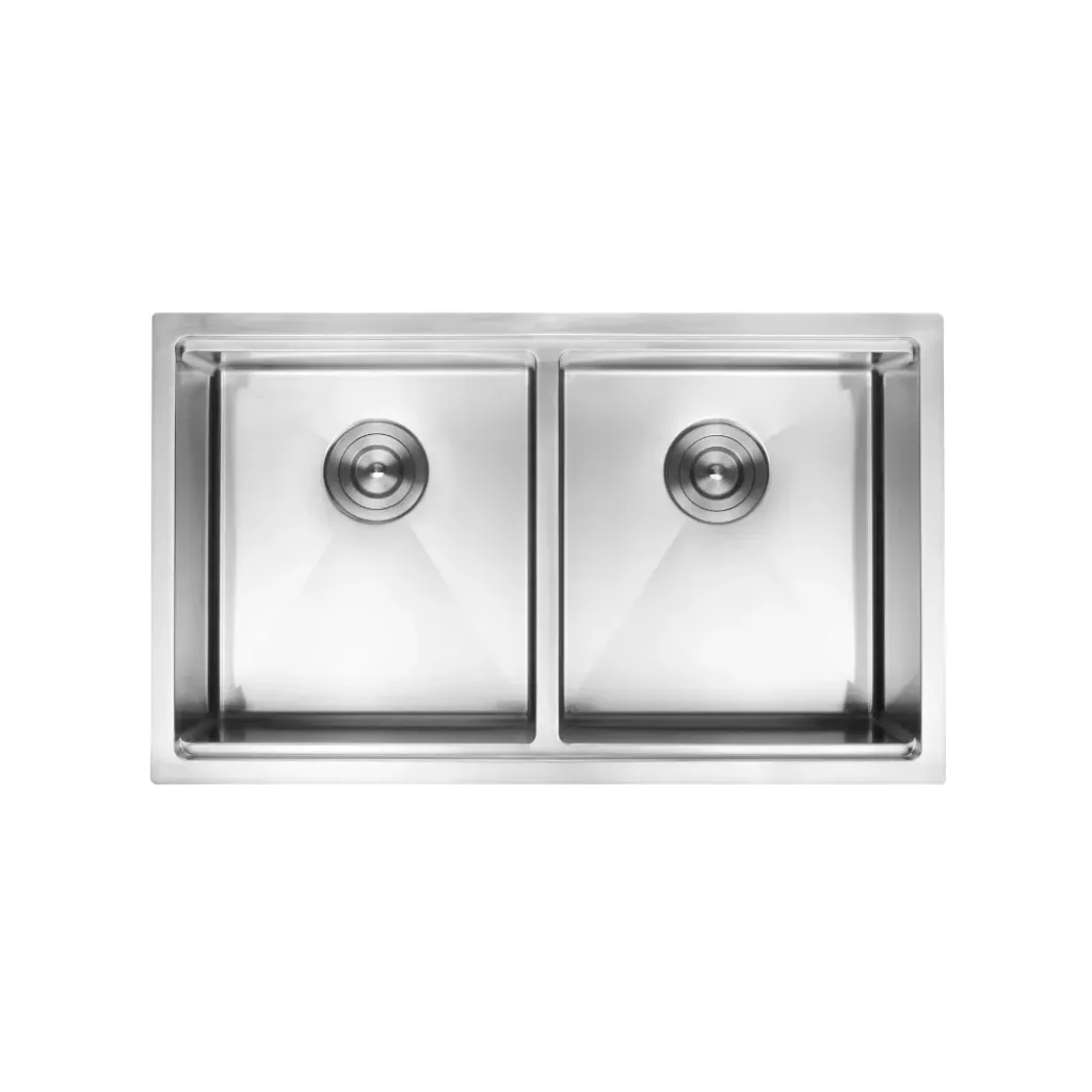 GPL0974 BEELEE FREGADERO DOBLE VIRGINIA SILVER S/JAB BAJO TOPE 84X48