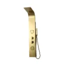 GPL0981 VITTA COLUMNA DUCHA DORADO CRILL 140X120 JUMBO JETS