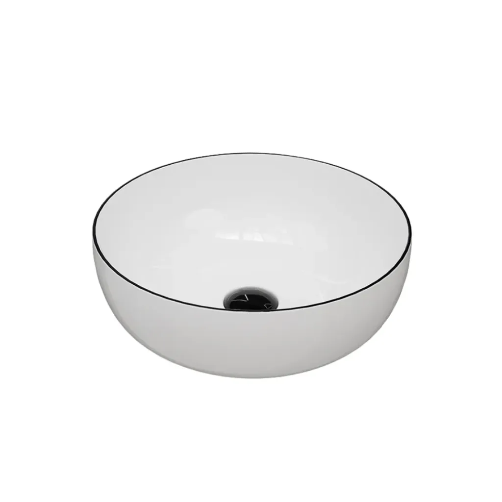 GPL0984 DOMUM LAVAMANOS VESSEL (ET632B) REDONDO - LINEBLACK  (BLANCO)