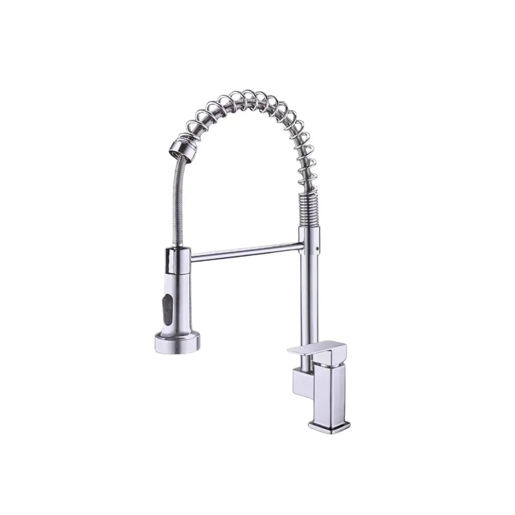 GPL1001 QSB GRIFERIA COCINA FRIA - GIRAFFE ESPIRAL (MESON) CROMADA
