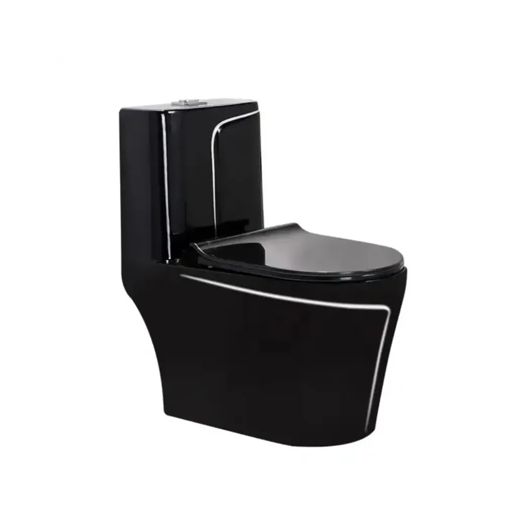 GPL1005 DOMUM INODORO (2057Y) SILENTE BLACK - LINEGREY (NEGRO)