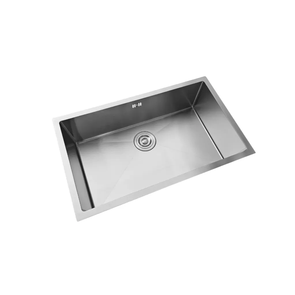 GPL1008 ROCKSTONE FREGADERO EMP/BT 79X46 (PLATA) - SATIN INOX