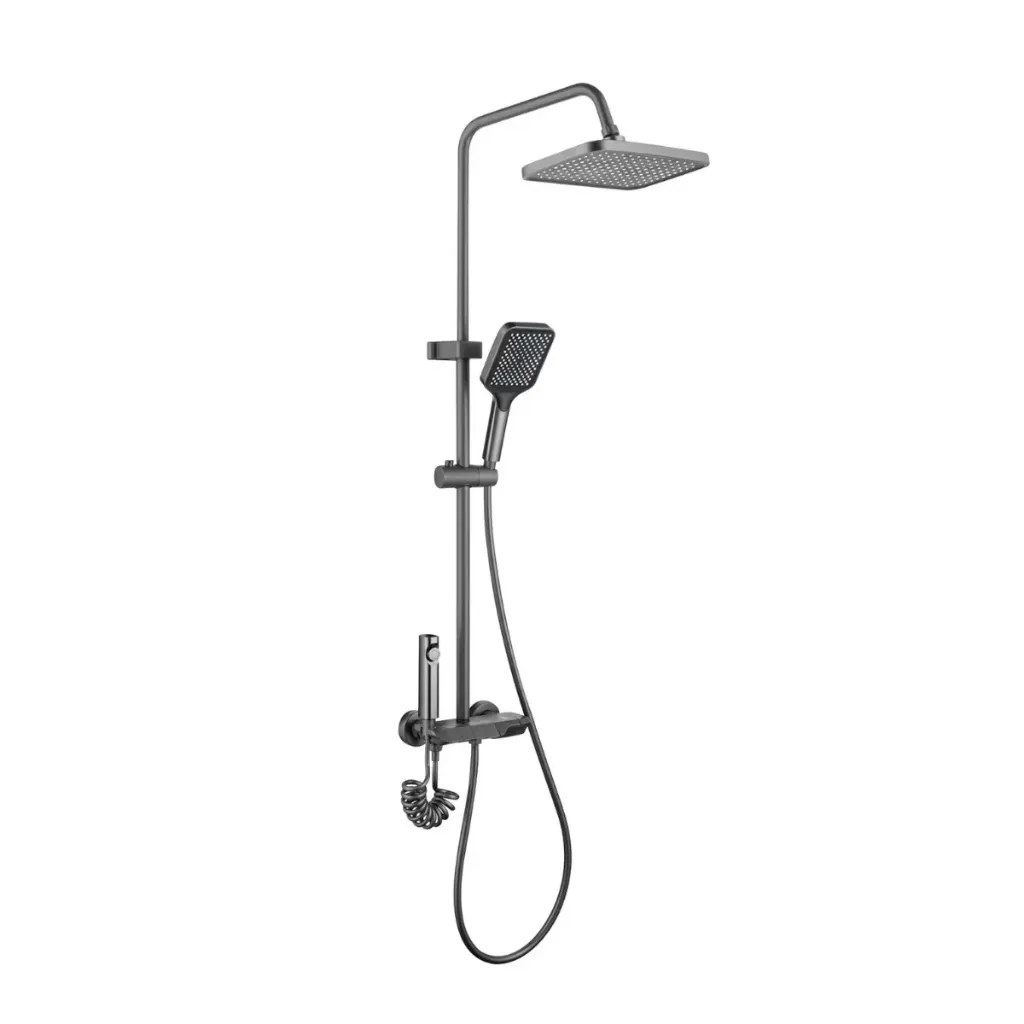 GPL1114 AKUA DUCHA COLUMNA EXTERNA 4 FUNCIONES GRIS - C/BOTONES (ACB-L19A)