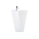 GPL1022 DOMUM LAVAMANOS NOVUS PEDESTAL PRISMA WHITE - BLANCO (602)