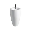 GPL1023 DOMUM LAVAMANOS NOVUS PEDESTAL REDONDO WHITE - BLANCO (600)