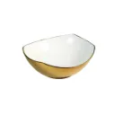 GPL0950 PRAGA LAVAMANOS NIZA BLANCO-DORADO (D100) - SOBREP VESSEL