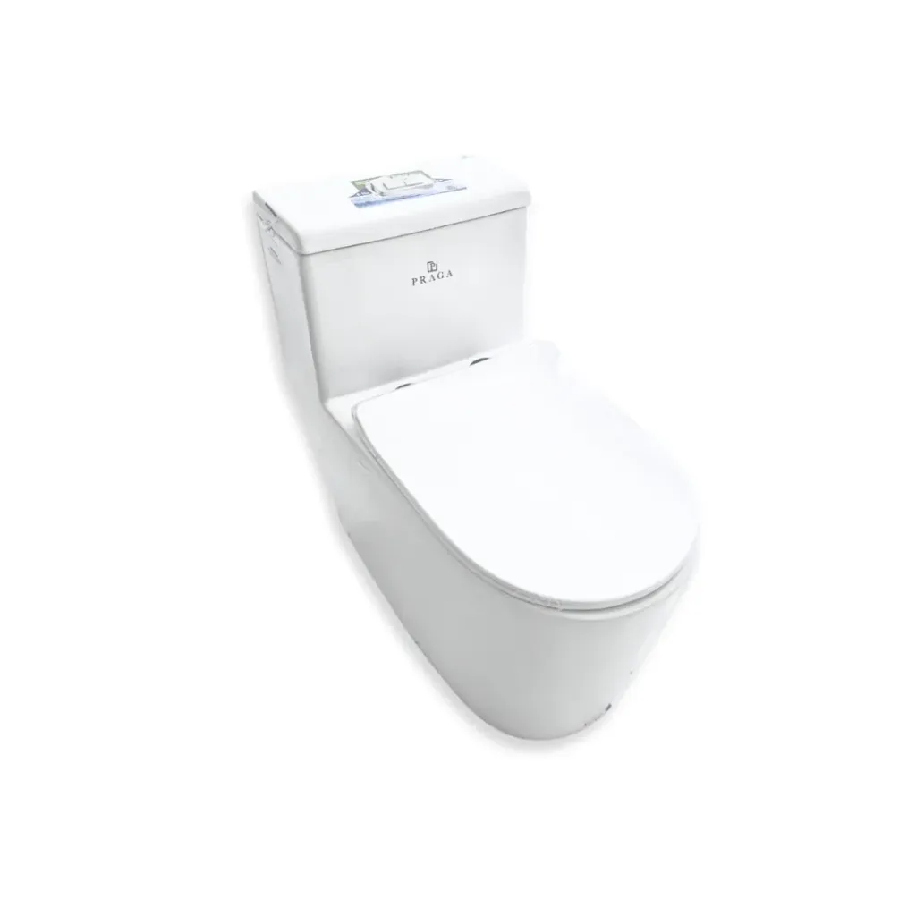 GPL1060 PRAGA INODORO POTENZA BLANCO ONEPIECE - (8206) PREMIUM