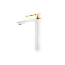 GPL1067 AKUA GRIFERIA EC04B MEZCL ALTA BLANCO/DORADO - 28CM W/G