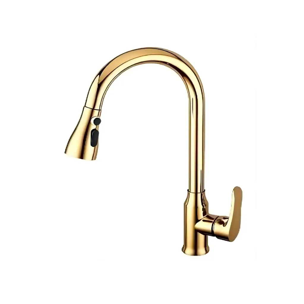 GPL1073 AKUA GRIFERIA MEZCL COCINA ESTIRABLE GOLD - DORADA (EC08D)