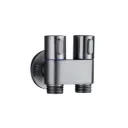 GPL1065 AKUA VALVULA ANGULAR DOBLE SALIDA GRIS - GUM METAL (EC12C)