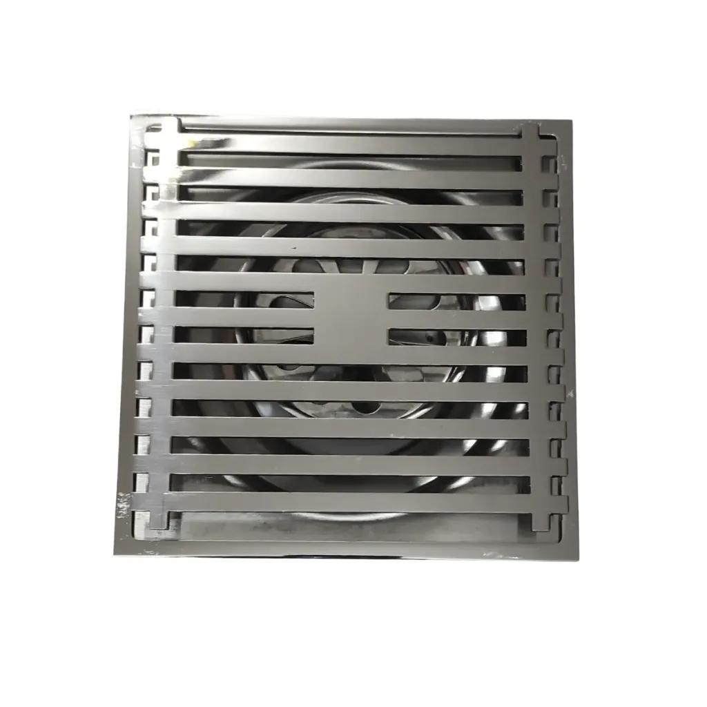 GPL0946 LH REJILLA REJAS 15X15 CUADRADA - PULIDO INOX - DREN 3"