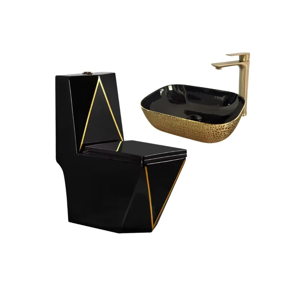 CMB0004 COMBO INODORO + LAVAMANOS  + GRIFERIA  (GPL1019+GPL1024+GPL0687)