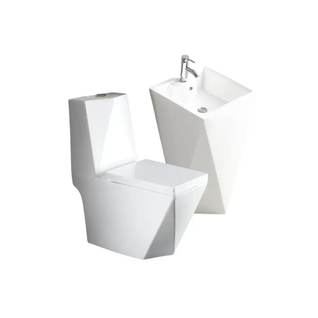 CMB0005 COMBO INODORO + LAVAMANOS + GRIFERIA (GPL1020+GPL1022+GPL0988)