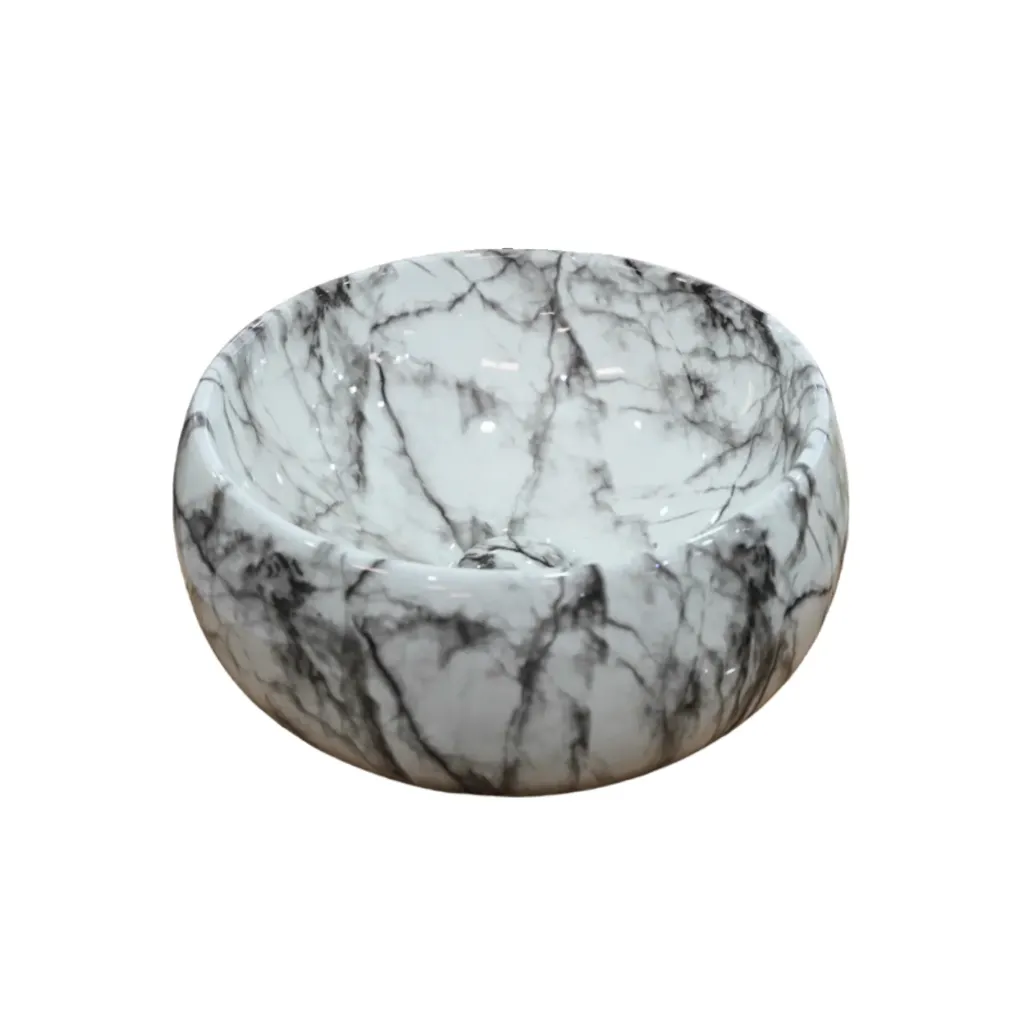 GPL0822 BEELEE LAVAMANOS REDONDO BENEDETTA SOBREP. GRIS BETAS NEGRAS