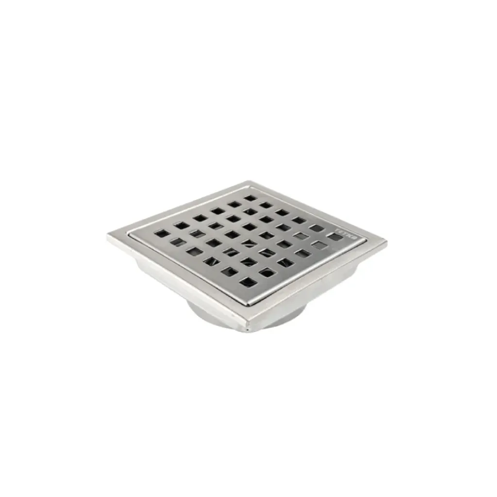 GPL1079 YETKA REJILLA C/CUADROS PLATA 11x11 AC. INOX - 3"