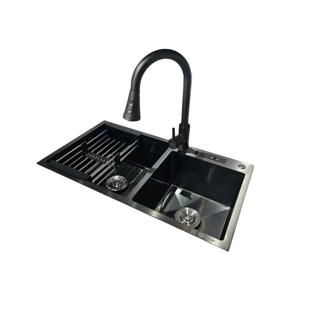 CMB0043 COMBO FREGADERO + GRIFERIA (GPL0875+GPL0183)