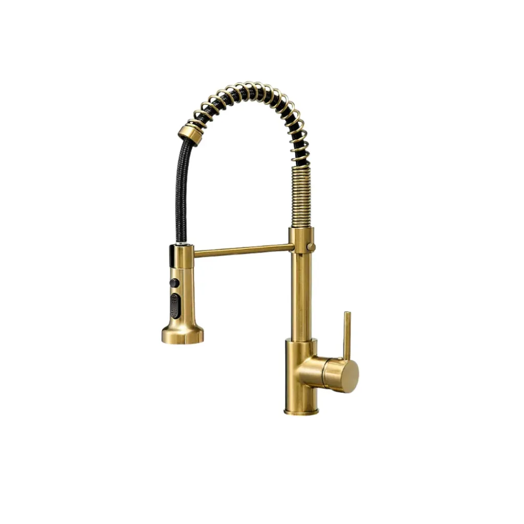 GPL1087 QSB GRIFERIA COCINA MEZCL DORADO MATE - GIRAFFE IND (QSB85014GD) - GOLD MATT