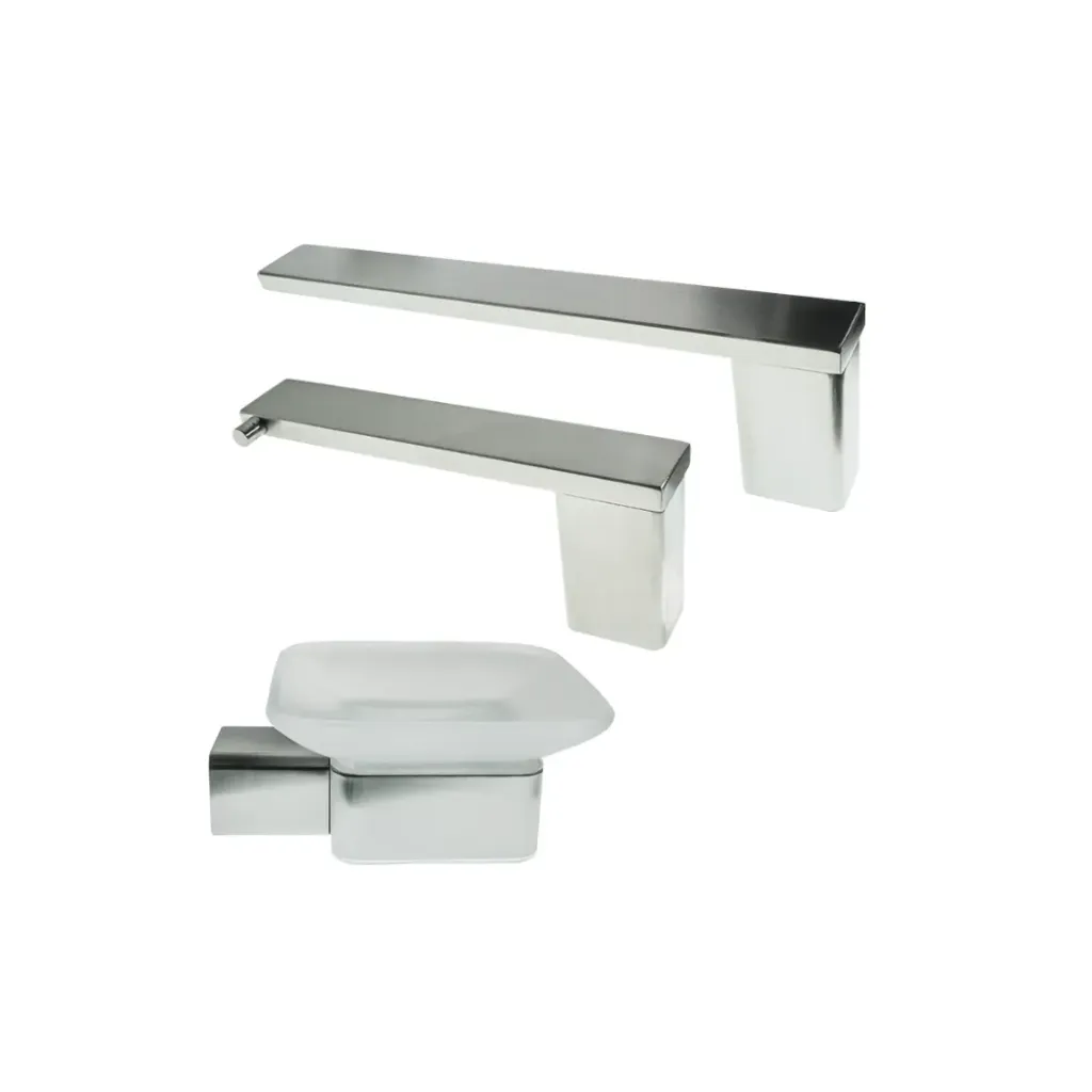 GPL1089 BEELEE ACCESORIO DE BAÑO 3 PZS BERNA SOCIAL - SILVER (PLATA)