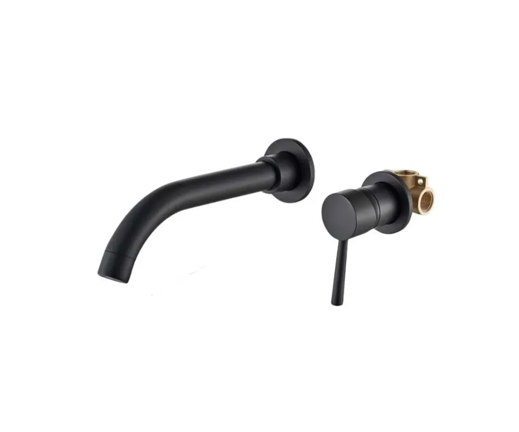 GPL1104 VITTA GRIFERÍA VARENNA PARED TINA/LAV - NEGRO MATE (88174)
