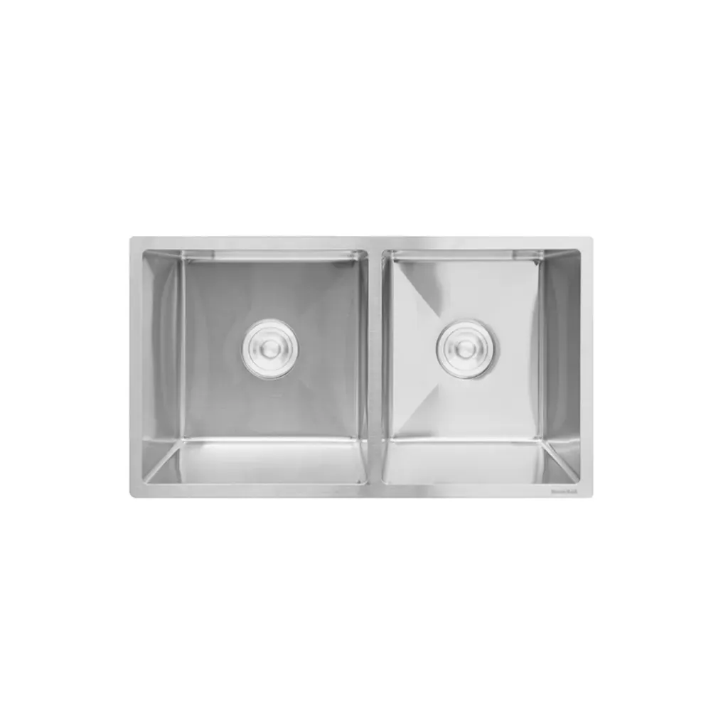 GPL1108 MASTERMAID FREGADERO DOBLE BAJO TOPE PLATEADO - SILVER 78X43CM