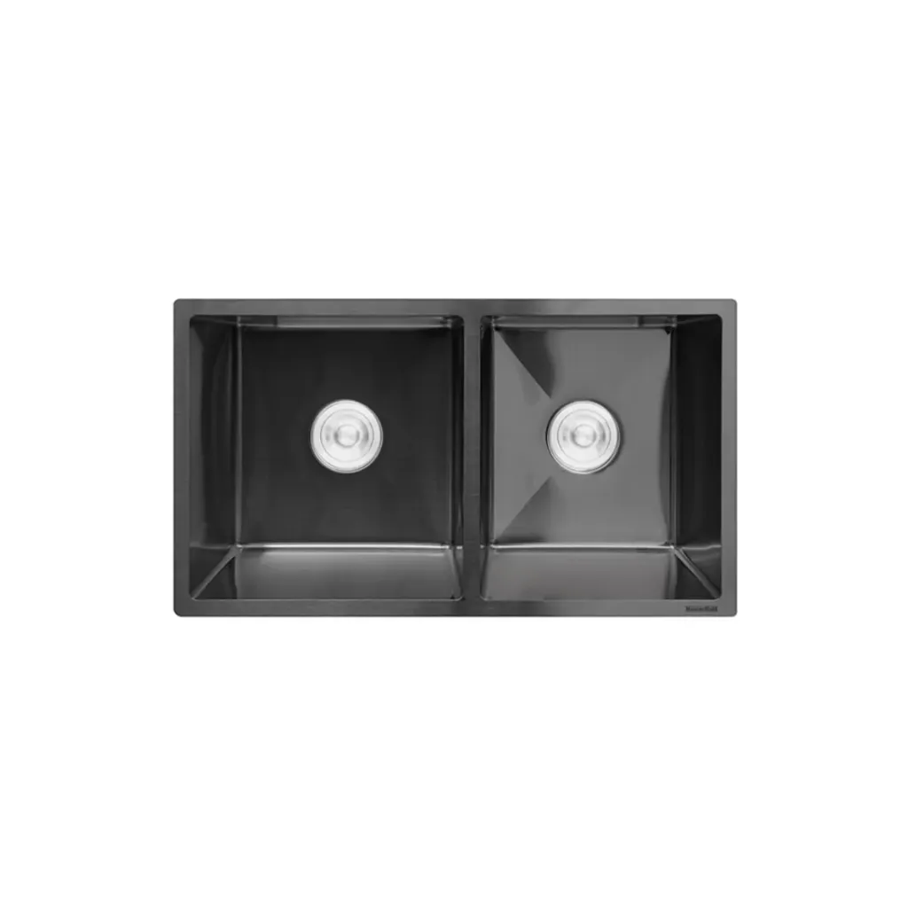 GPL1109 MASTERMAID FREGADERO DOBLE BAJO TOPE NEGRO SATIN - BLACK 78X43CM