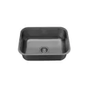 GPL1119 YETKA POCETA SIMPLE 58X45CM BAJO TOPE - NEGRO SATIN (125497)