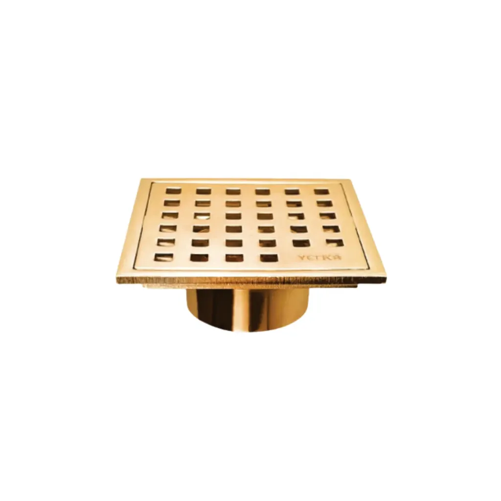 GPL1122 YETKA REJILLA DORADO BRILL P/PISO 85MM - 50MM (125515GDC)