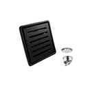 GPL1139 AKUA REJILLA CUADRADA RANURADA PISO 10X10 NEGRO MATE- (EC18F) A.INOX