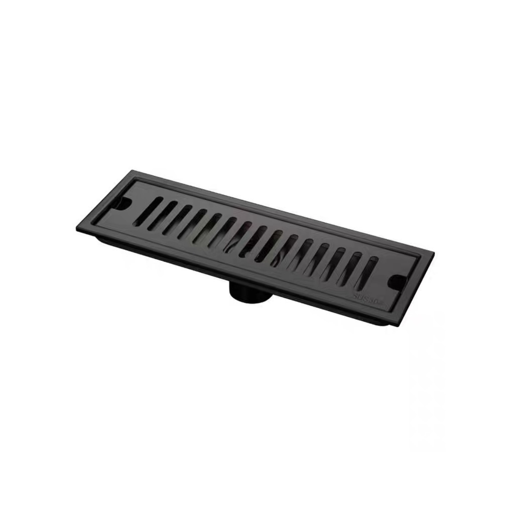 GPL1143 AKUA REJILLA LINEAL RANURADA PISO BLACK 30X10 - (EC18E)